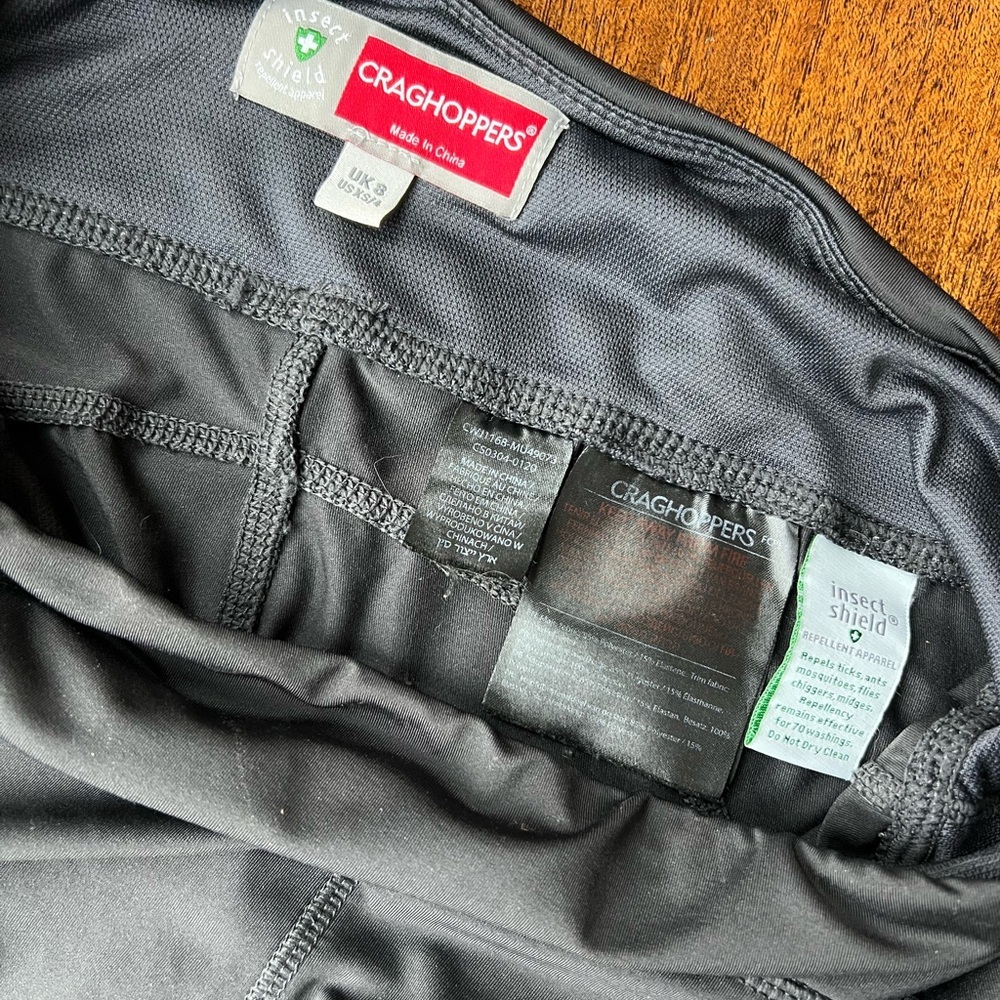 Craghoppers Insect Lead Dark Gray Athletic Leggings Size US 4 - Picture 6 of 7